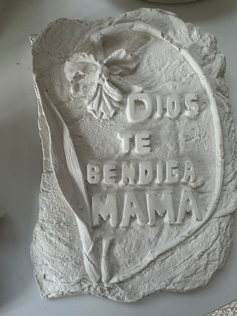 Cuadro de yeso para mamá 