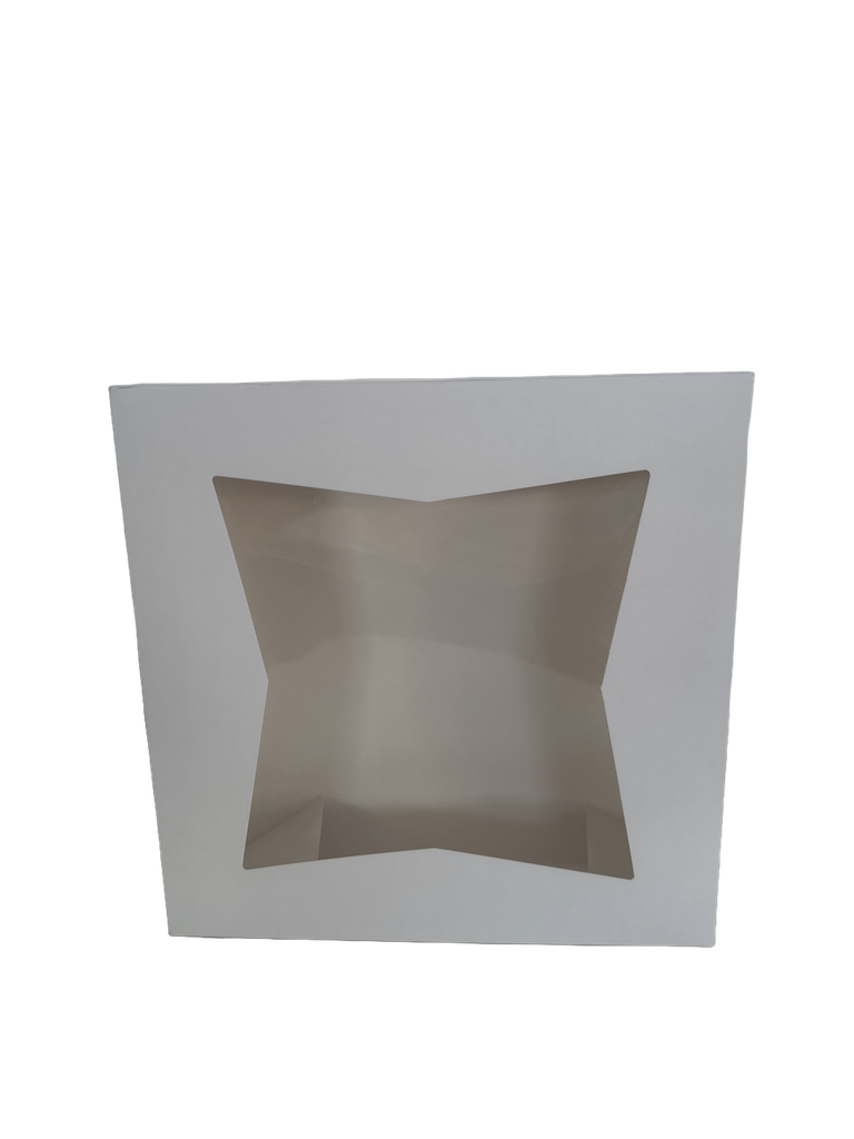 Caja de cartón con ventana (blanca)