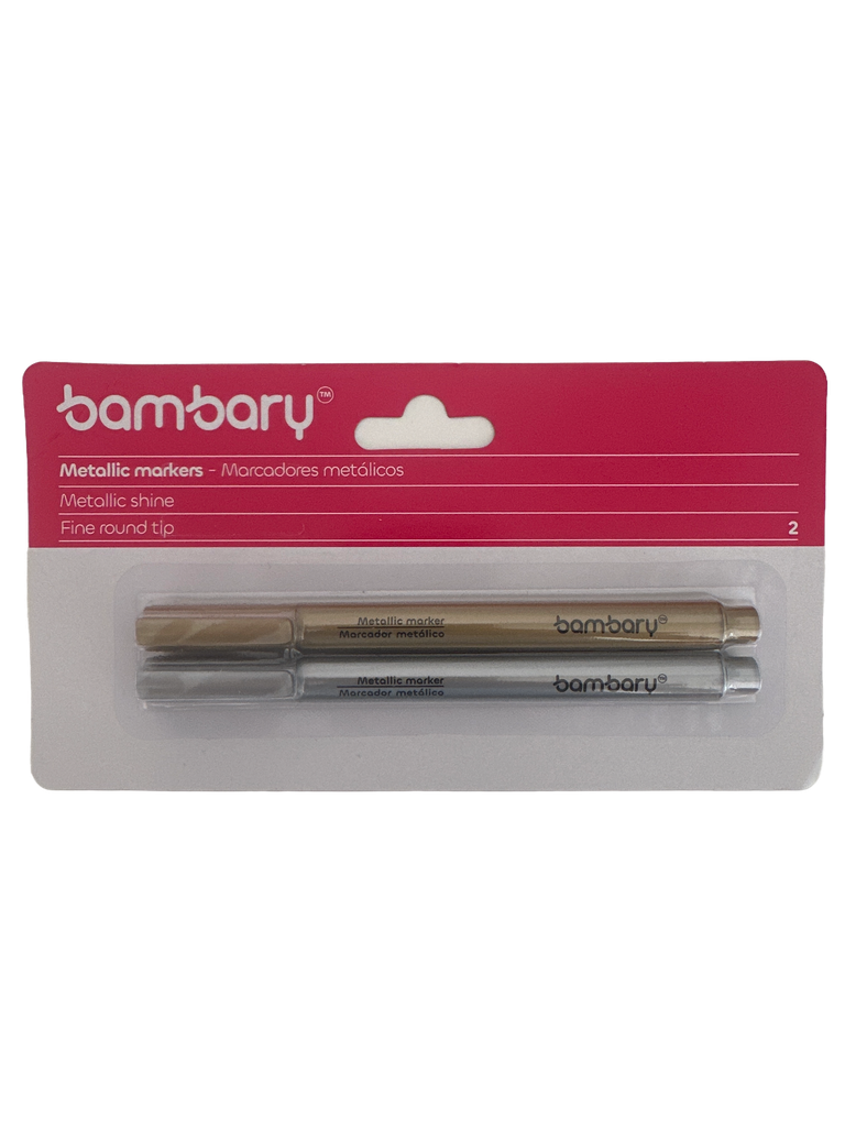 Bambary marcadores metálicos punta fina