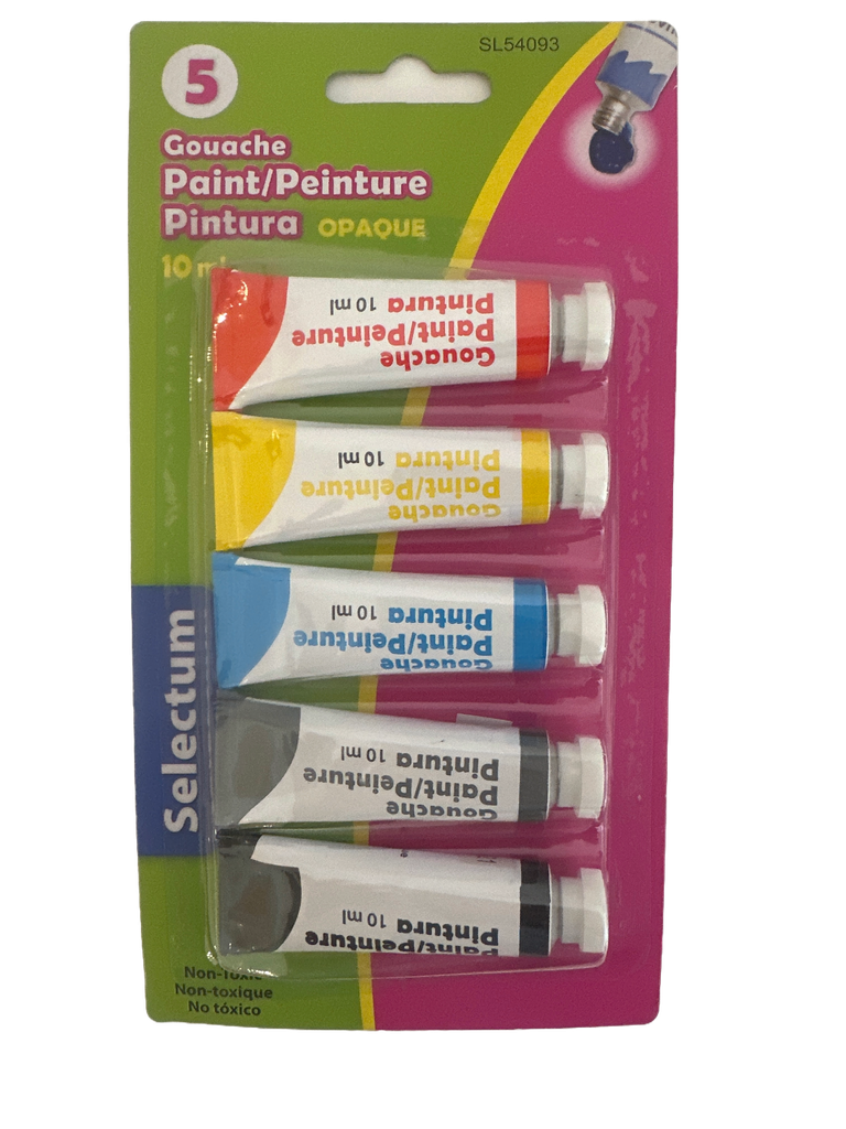Pintura gouache set de 5 colores