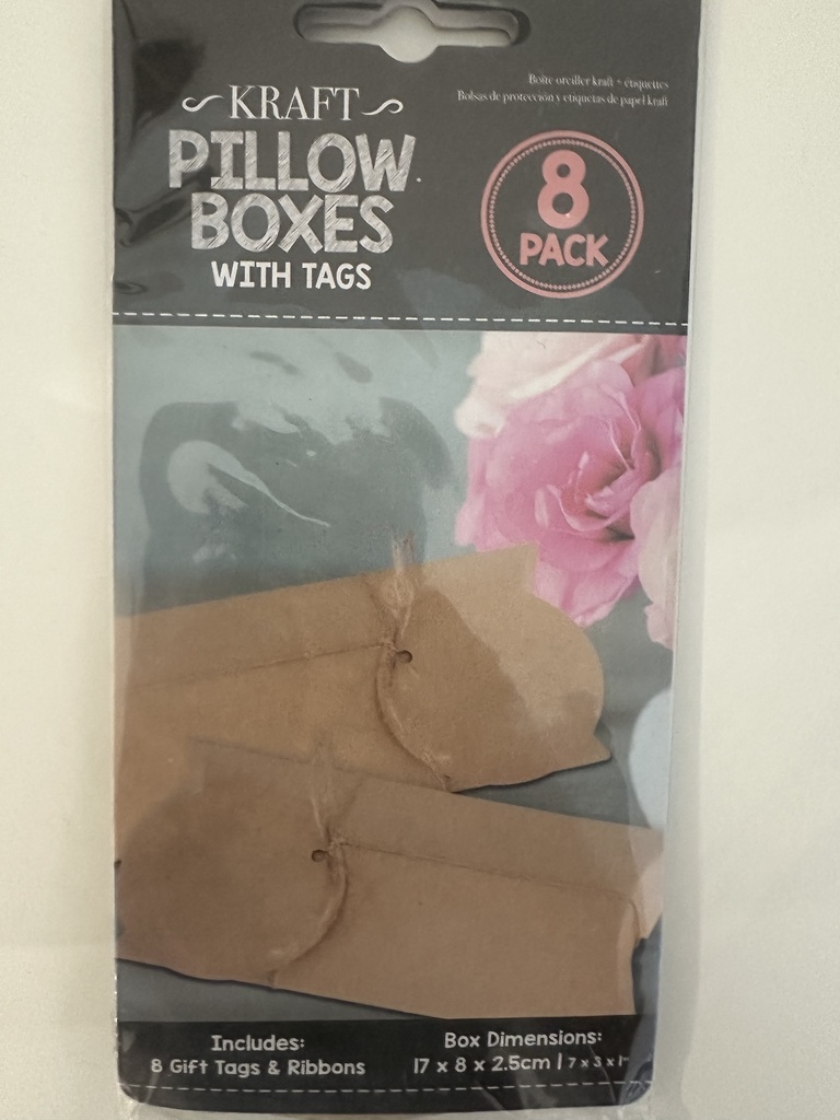 Caja de cartón tipo almohada set 8 ud