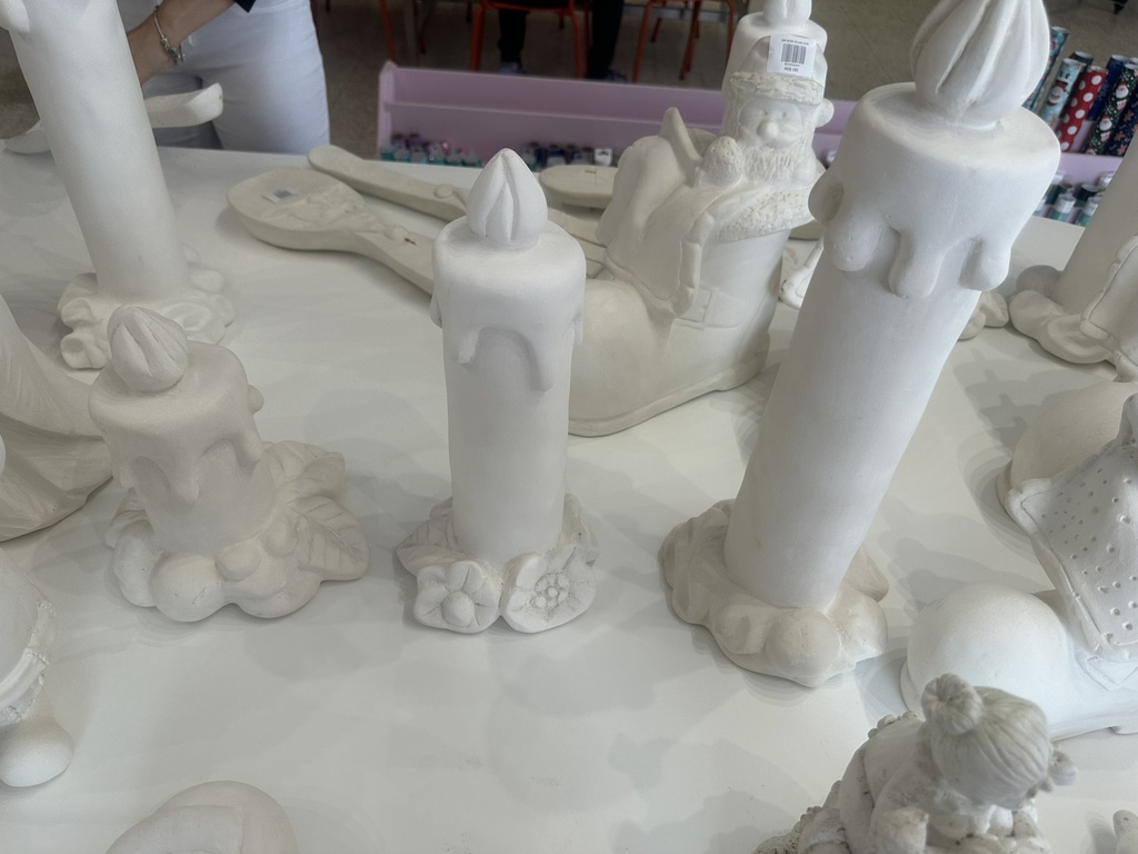 Set velas 3ud en yeso