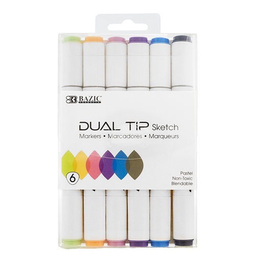 Bazic Dual Tip sketch marcadores (pasteles)