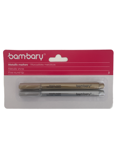 Bambary marcadores metálicos punta fina